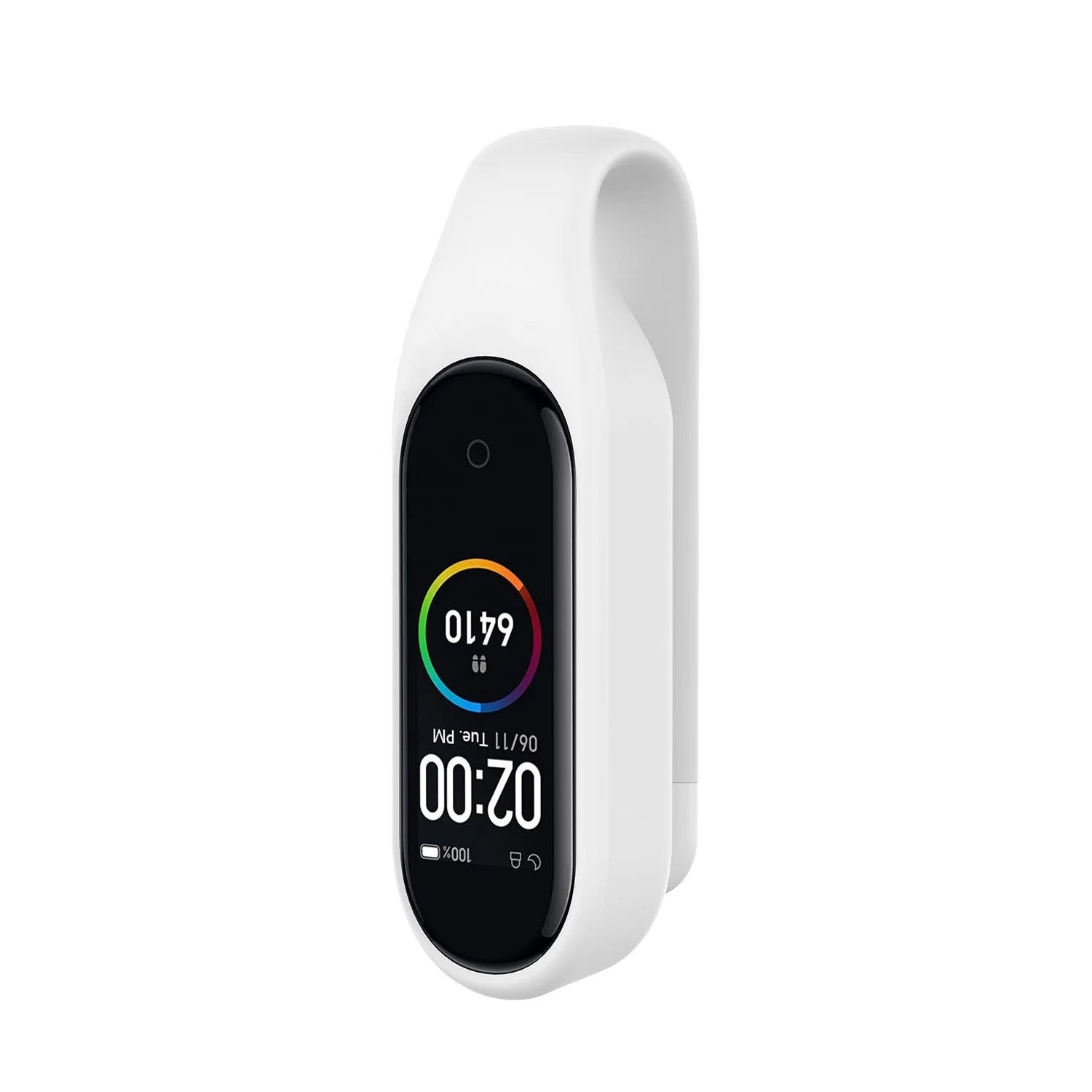 Eraysun Silicone Metal Clip Buckle Holder Clip Case Cover Anti-lost Protective Case Shell Sport Hook Clip for Xiaomi Mi Band 7