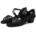 Women's Leather High Heels for Salsa Exotic Latin & Ballroom Waltz Elegant Dance Shoes