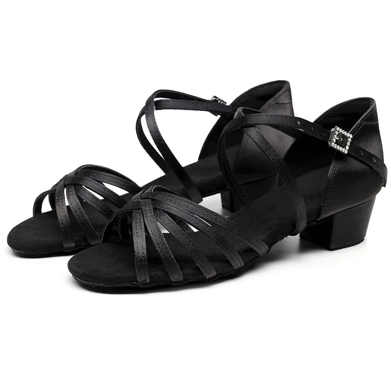 Women's Leather High Heels for Salsa Exotic Latin & Ballroom Waltz Elegant Dance Shoes