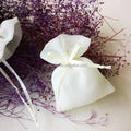 Luxury Purple Double Layer 7*9cm Fashion Custom Drawstring Organza Gift Pouch Pure Color Pearl Gauze Jewelry Packaging Storage