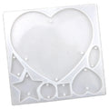 Love square Round DIY Crystal Drop Mould Mirror Pendant Decoration Tool Food Grade