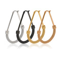 2025 New Arrivals 18K Gold Plated Stainless Steel Fashionable Hoop Earrings Design for Women Fine Jewelry New Releases