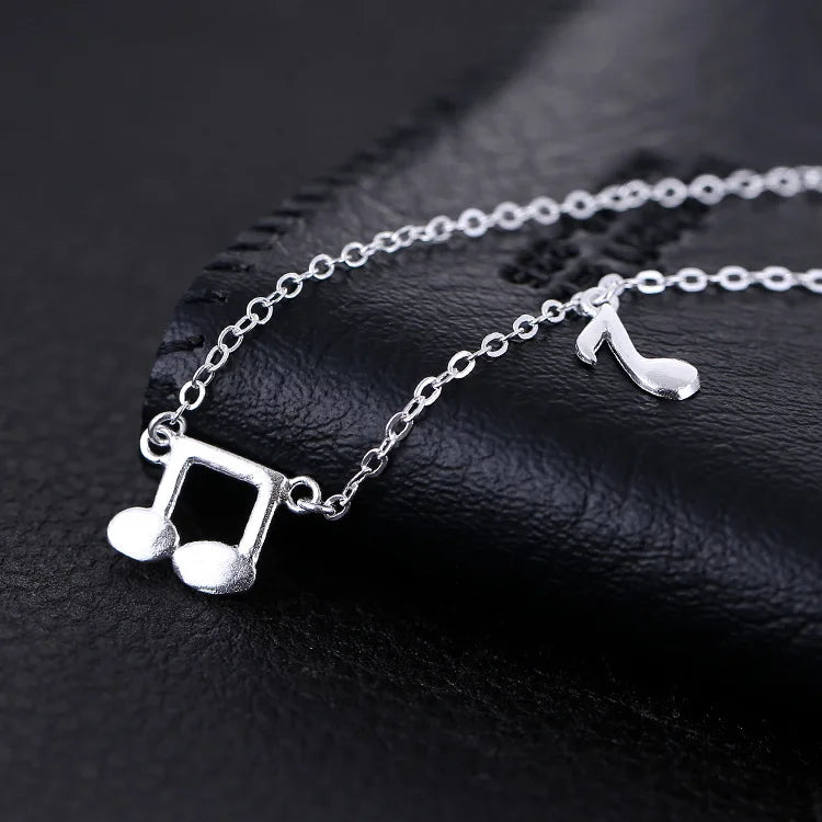 Wholesale S925 Sterling Silver Necklace with Rhodium Plating Korean Fashion Style Zircon Stone Brushed Design for Engagement