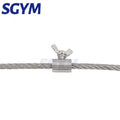 304 Stainless Steel Handscrew Clamp Wire Rope Fasteners butterfly for 3mm 1/8 Wire