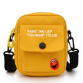 2024 New Desig Fashion Canvas Crossbody Shoulder Bag Cute Mini Canvas Kids Cartoon Messenger Bag Trendy Cute Mini Square Bag