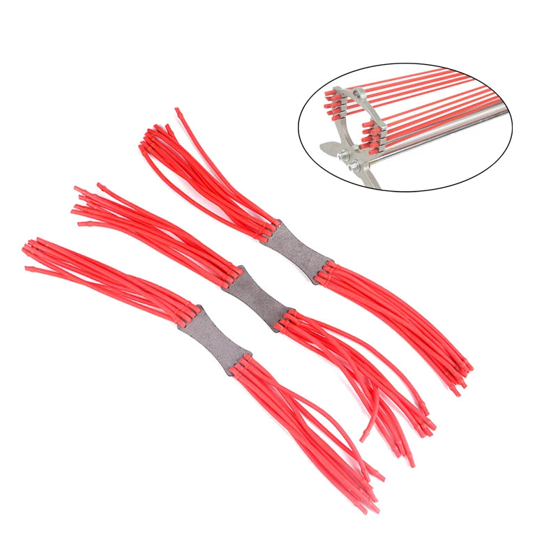 Hot Selling Outdoor Slingshot Accessories High Elasticity and Durability 16 Strand Rubber Band