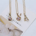 Popular Graceful Elegant White Swan Pearl Pendant Necklace Trendy Handmade Unisex Design