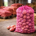 Recycled 25kg 50kg Food Grade SGS Certified Onion Potato Fruit Vegetable Packaging Sack PP Tubular Leno Mesh Bag for Agriculture