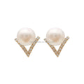 Fashionable Luxury Jewelry Diamond and Pearl Earrings 14k Gold Earrings Hot Selling Anniversary Engagement Gift