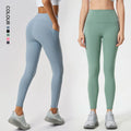 SHINBENE 26" Women No Camel Toe High Waist Gym Leggings Brushed Nylon Workout Yoga Pants with Pocket