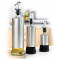 Glass Oil and Vinegar Dispenser Bottle Empty Glass Kitchen Cooking Oil for Food for Closet Use or as a Present