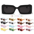Double B Vintage Elliptical Frame Sunglasses Letter Designer Sunglasses 2023 Fashion Small Square Frame Retro Ladies PC OEM