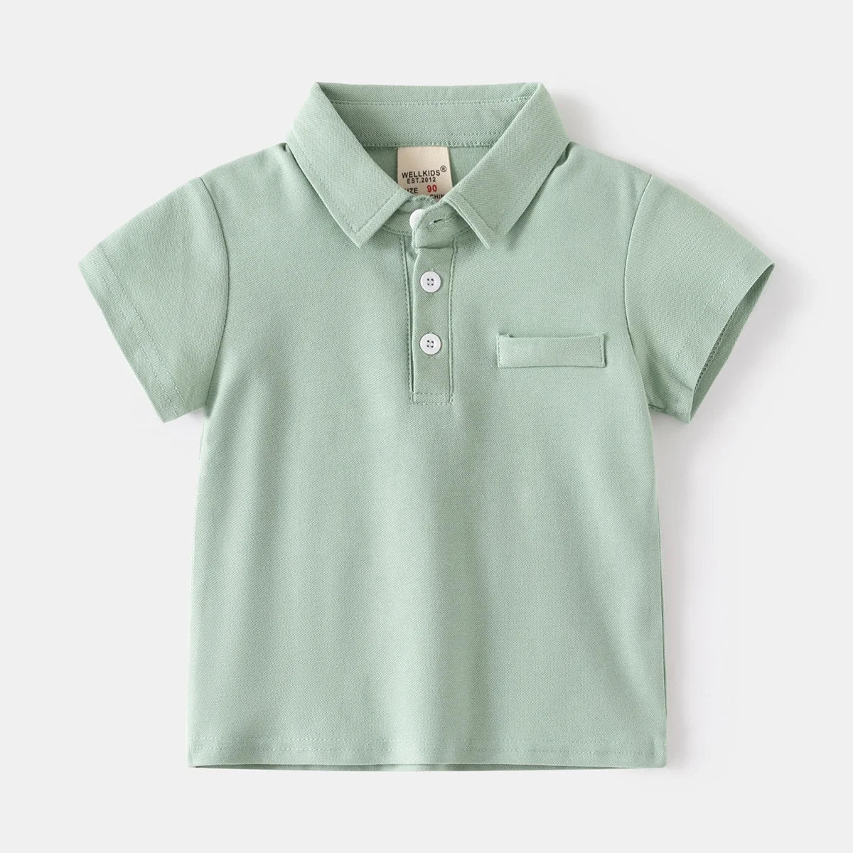 2024 Kids Summer Boy Girl T-shirt Solid Cotton Breathable Custom Logo Knit Children Clothes Polo Shirts