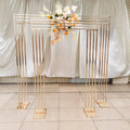 Square Gold Metal Wedding Arch Backdrop for Party Decorations 1.2/2m Height