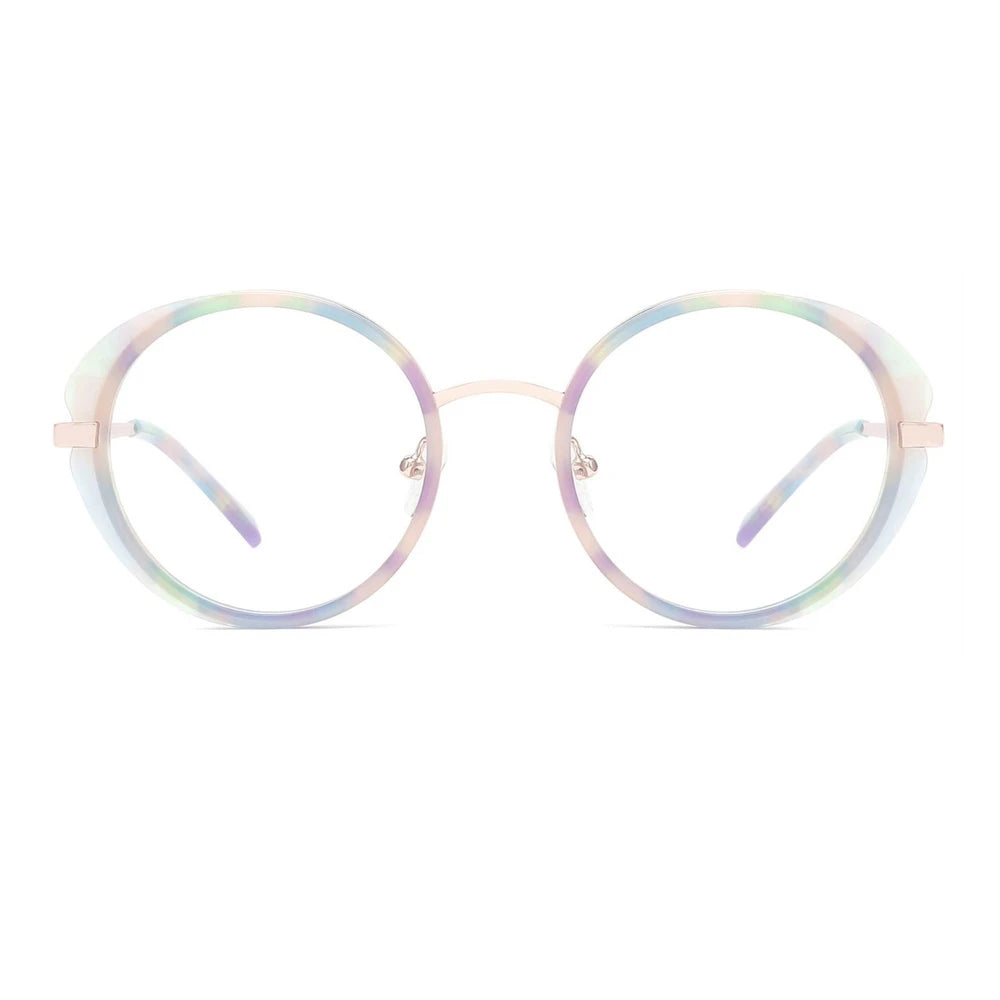 FEROCE Special Design Metal Combine Acetate Prescription Acetate Optical Eyewear