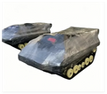 All Terrain Crawler Track Chassis Unmanned Ground Vehicle Tracked Robot Platform Crawler Robot Chassis for Agricultural