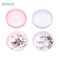 BAEAR White Plastic Round Crystal Sorting Rhinestone Plate Nail Art Tray Used for DIY Diamond Beads