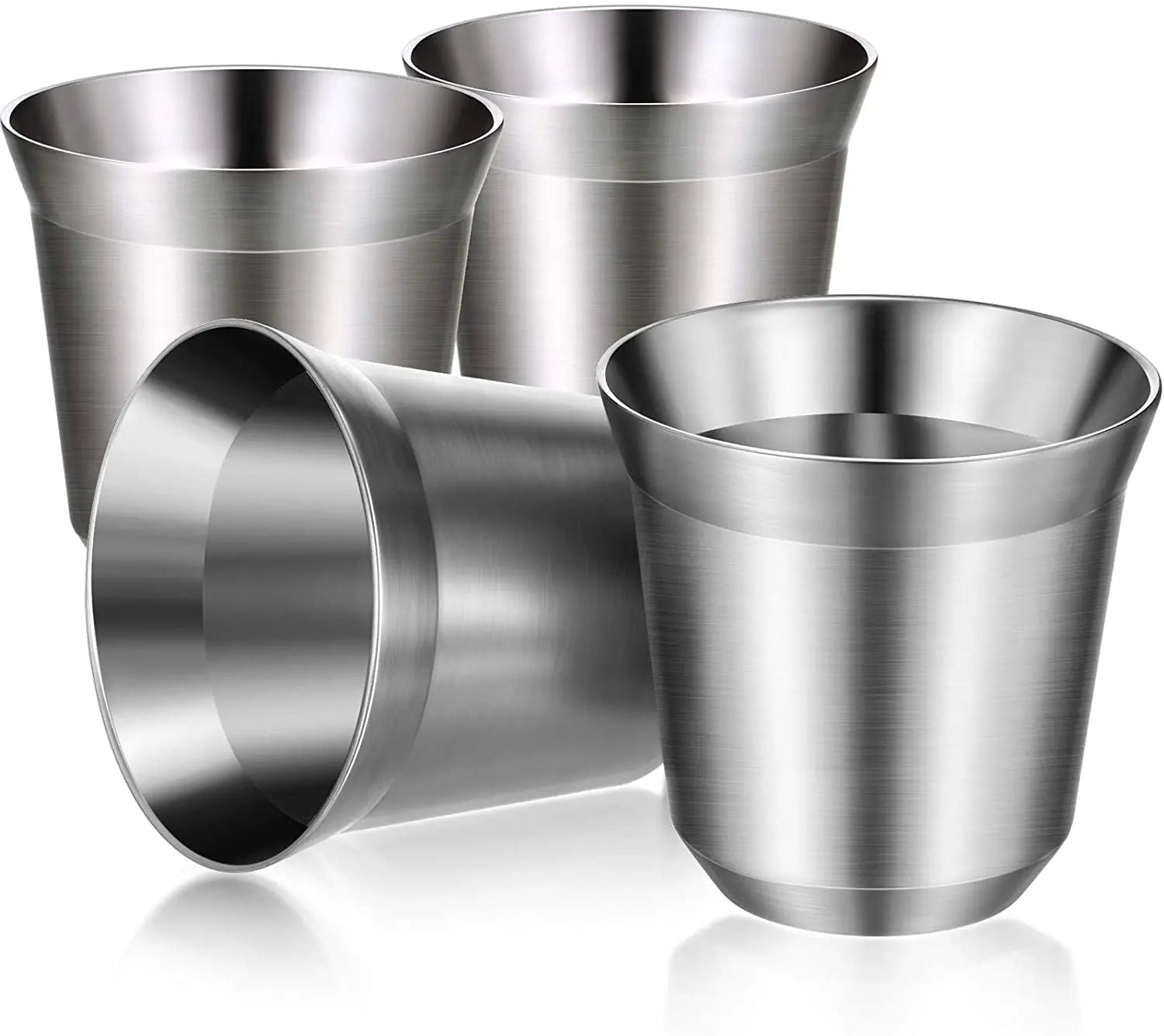 Top Seller Metal Espresso Mug Stainless Steel Double Wall Insulated Coffee Tea Cup  80ml Tumbler