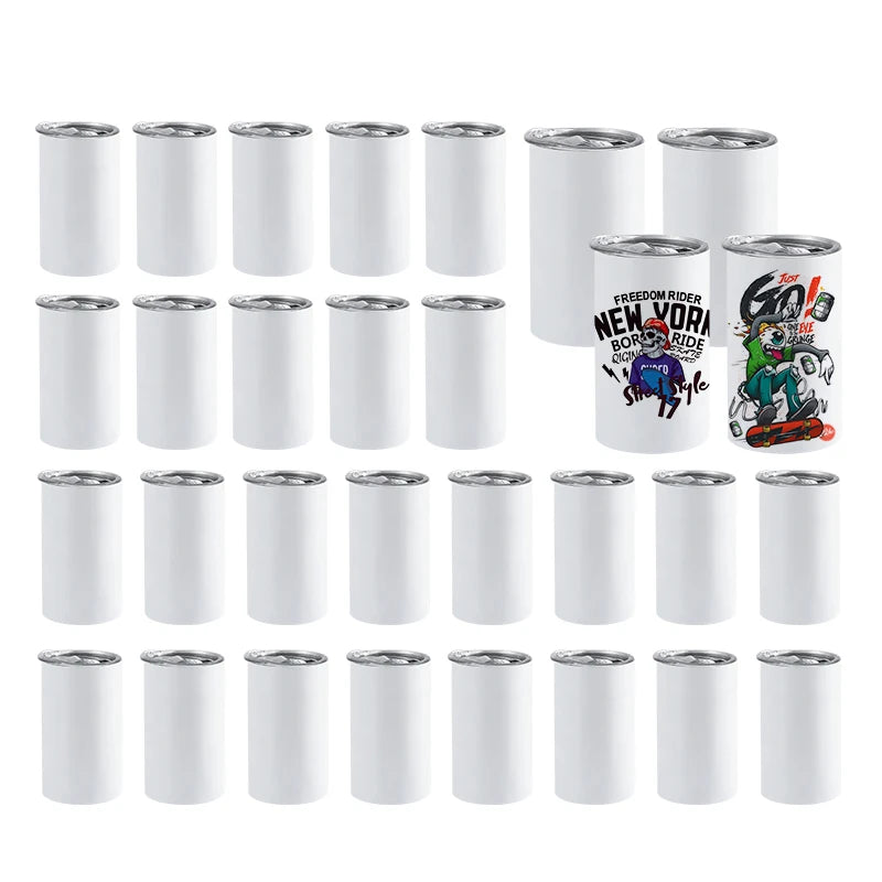 RTS US Warehouse 30PCS/CTN 12oz Double Walled Stainless Steel Straight Sublimation Cup Tumbler for Kids