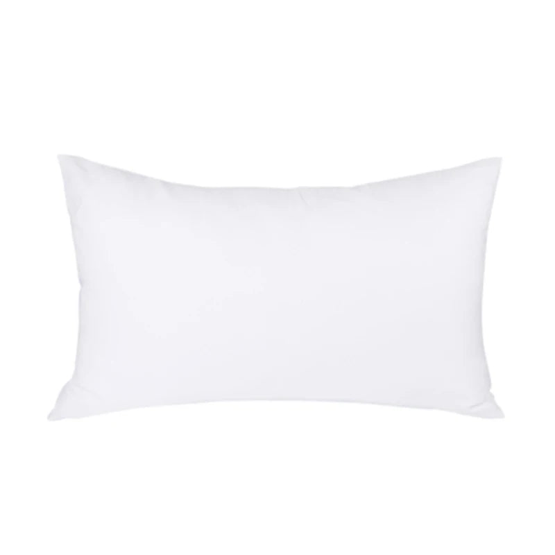 12x20 Double Sides Printable White Satin Pillow Case Sublimation Pillow Cases Lumbar Pillow