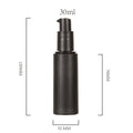 Frost Black 30ml PET Airless Lotion Pump Cosmetic Cream and Skin Care Packaging Plastic Bottle for Face Cream and Shampoo