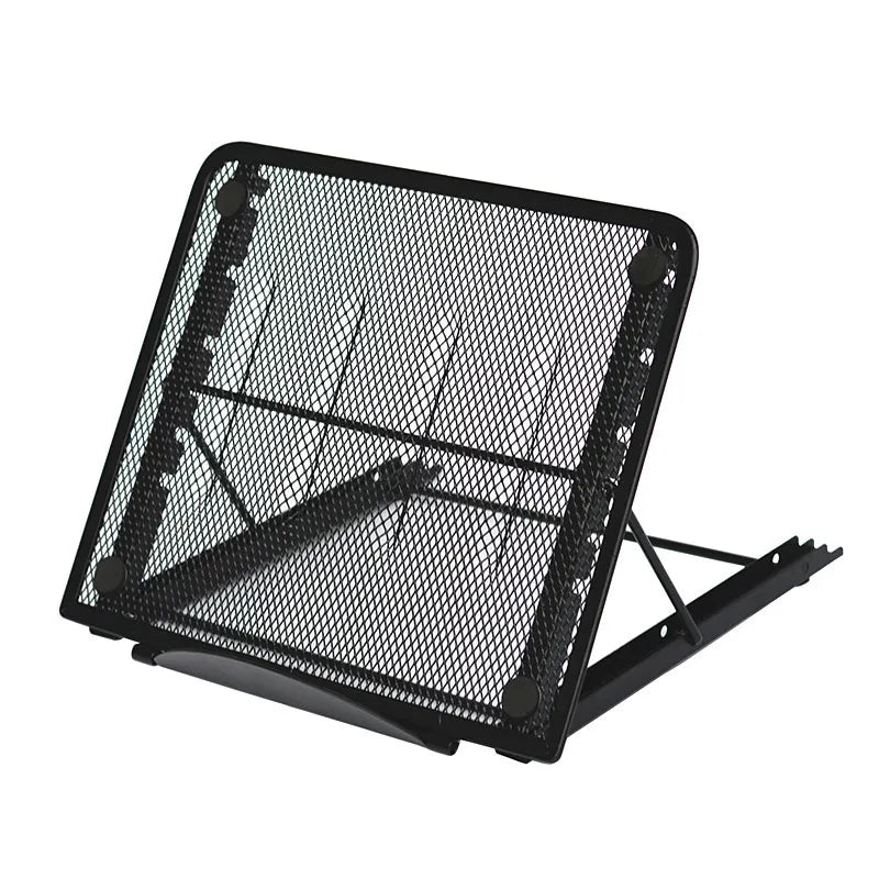 Metal Latticed Desk Table Rotating Portable Foldable Monitor Holder Adjustable Laptop Stand for Home Office