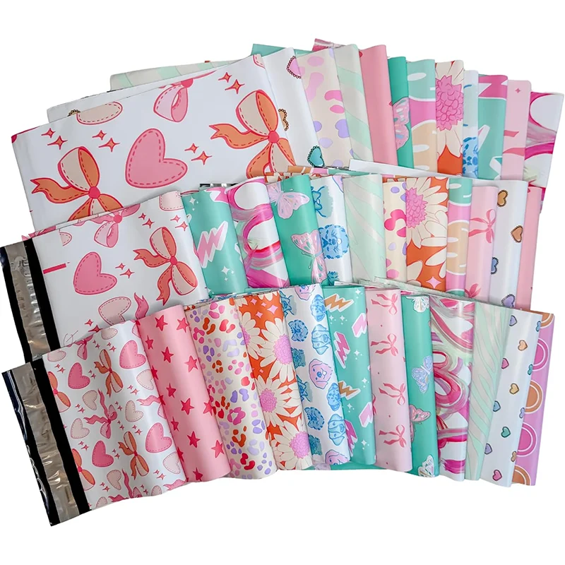 Factory Customized Eco-Friendly Compostable for Poly Mailer Plastic Packaging Biodegradable Express Mail Bags with Custom Logo