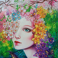 LS Custom 5D DIY Diamond Painting Special Home Wall Canvas Featuring Girl Portrait Printed Design