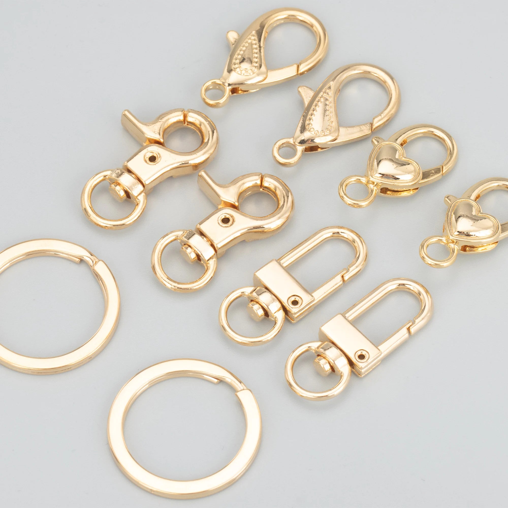 M817   Jewelry Accessoriespass REACHnickel Free18k Gold Platedclasp Hooksnecklace Braceletmaking Findings10pcs/lot