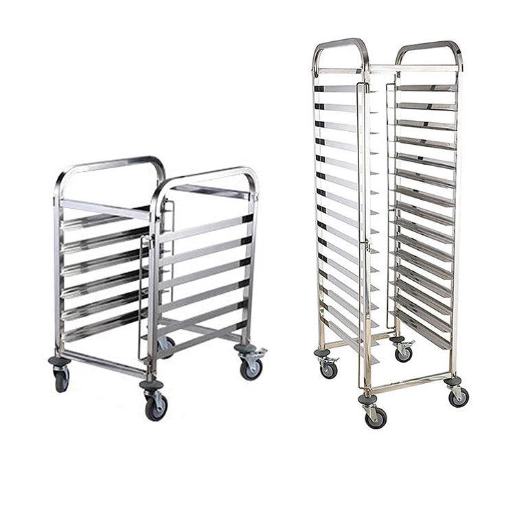 Custom Size Stainless Steel Bakery Trolley Bread Cooling Rack Trolley Baking Pan Tray Cart Trolley