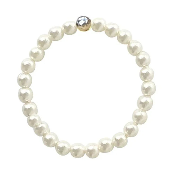 Natural Freshwater Pearl  Beads  Ring Charm Jewelry Gift SR019
