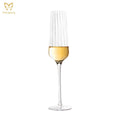 New Hot Sale Stripe Goblet Glasses  Small Stem Taster Wine Glasses Red Win Glass
