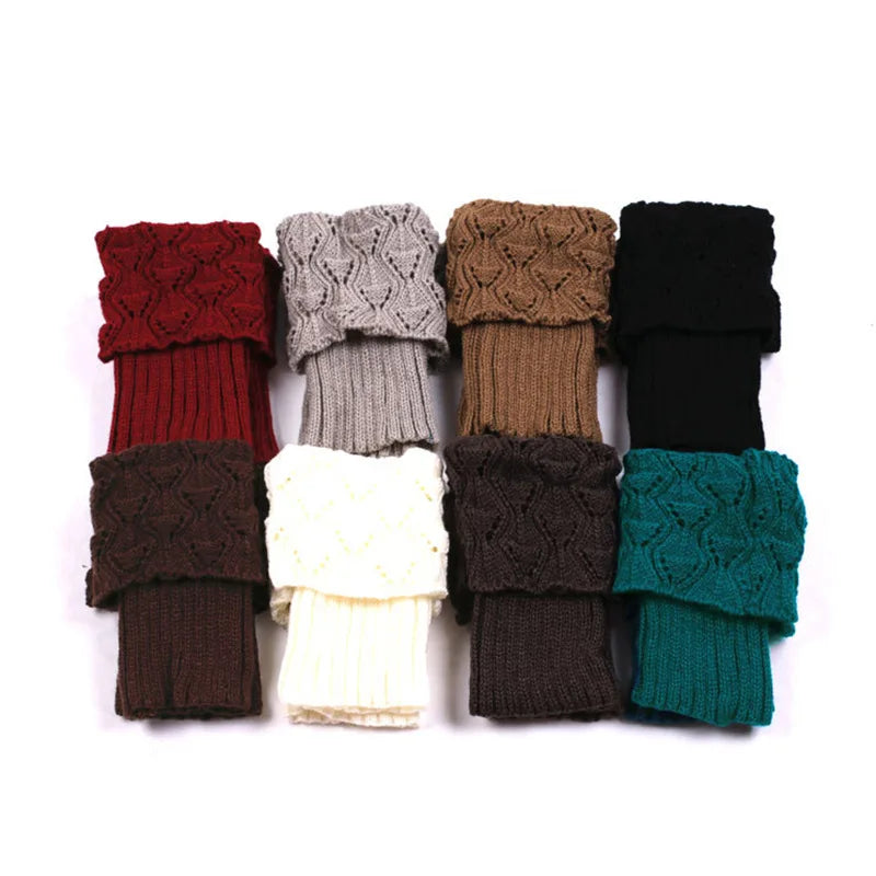 Womens Winter Warm Crochet Knitted Boot  Socks