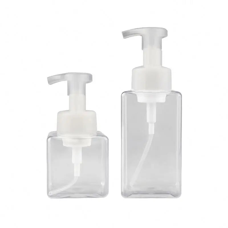 250ml 400ml Square Bubble Bottle With Foam Pump Used for Mousse and Foam