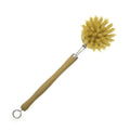 Natural Beech Wooden Long Handle Sisal Bristle Eco-Friendly Manual Kitchen Dish and Pan Cleaning Brush