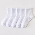 Wholesale Prices Children Crew Socks Cotton Students Unisex White School Socks for Kids