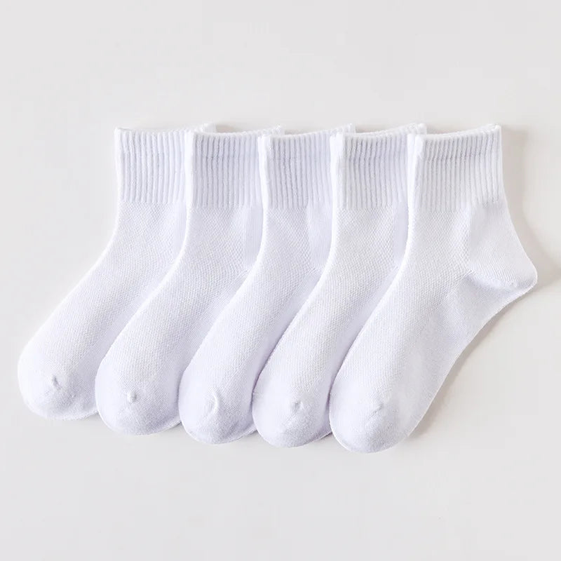 Wholesale Prices Children Crew Socks Cotton Students Unisex White School Socks for Kids