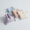 8x10cm High Quality Colorful Microfiber Suede Luxury Mini Jewelry Pouch Earrings Small Gift Bags