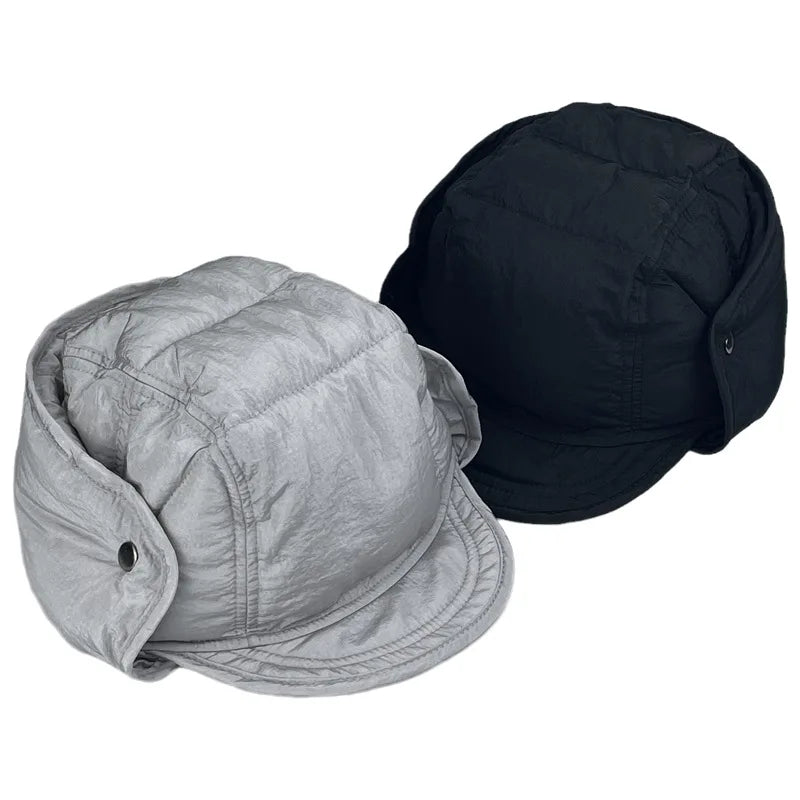 Lightweight 100% Cotton Aviator Hat Warm Essential Winter Cold Protection for Women New Version Pilot Cap Ear-Protecting