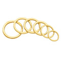 25mm 12mm 30mm Brass Flat Split Rings Key Chain O Ring