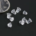 1000pcs/bag-6 mm WHOLESALE BULK PRICE Stopper Silicon Stud Earring Backer DIY  Accessories Silver
