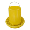 New Yellow PP Plastic Manual Operation Easy Operation Chicken Feeder for Chicken Duck Birds in Chicken House