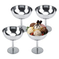 Ice Cream Cup Servingwater Scraper Washerni Round Feet Yogurt Snshower Squeegeealad Fruit Pudding Scraper Bowls Stainless Steel