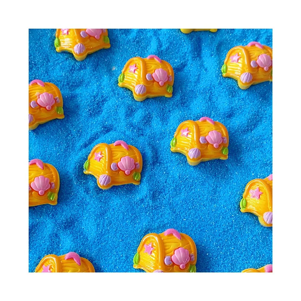 100pcs Colorful Resin Cartoon Ocean Wishing Bottle Figurine Sea Shell Flatback Cabochons Scrapbook Decor DIY Jewelry Crafts