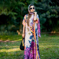 Women African Dresses Clothing Elegant Wholesale 2026 New purple African Fashion Designs Dress