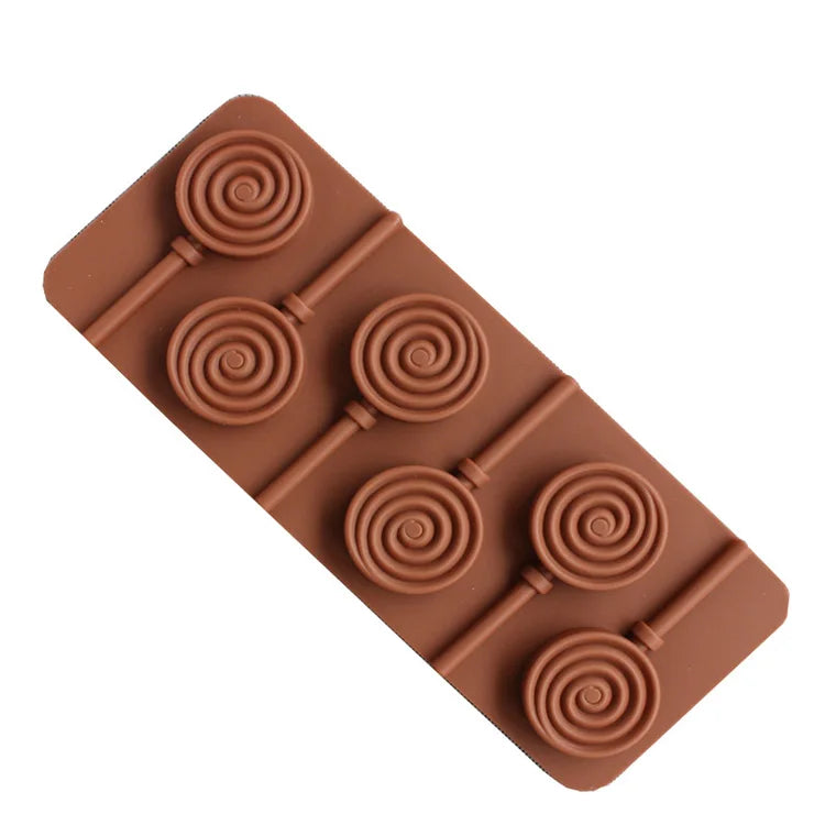 New Product Ideas Biscuit Mold Food Grade Non-Stick Silicone Lollipop Muffin Chocolate Candy Baking Moulds With Stick