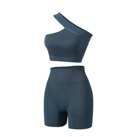 Wholesale Women's Sports Underwear Set Seamless Sports Fitness Tank Top Comfortable Casual Set