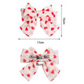 Love Sweet Girls Bow Hair Clips Hair Ties Handmade Hair Decoration Korean Fashion Elastics Ponytail Accessories