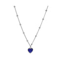 Fashion Mood Necklaces Peach Pendant Necklace Stainless Steel Chain Heart Pendant Temperature Control Color Change Necklace