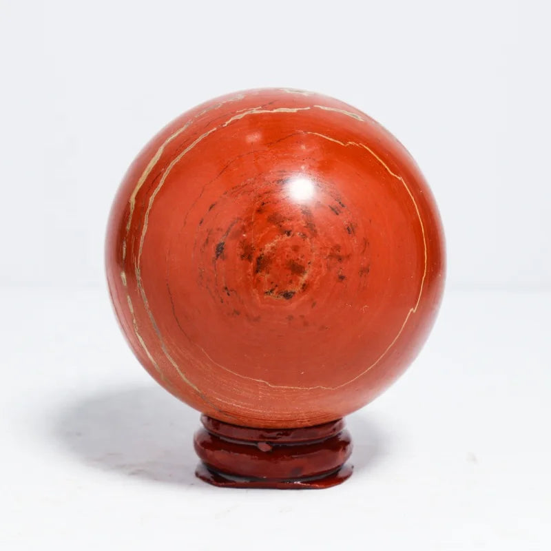 Crystals Healing Stones Ball Red Jasper Sphere Reiki Stone Crafts  for Meditation